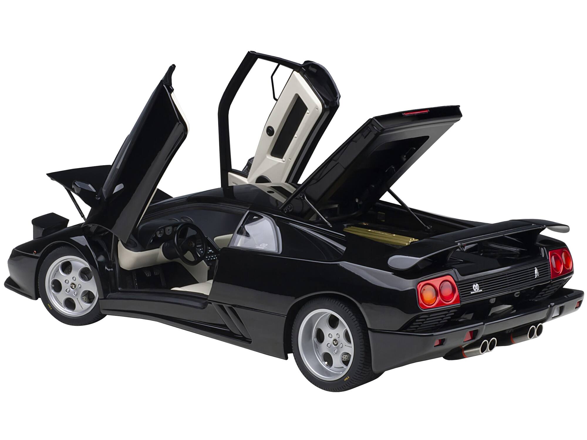 Alt View 1. Autoart - Lamborghini Diablo SE30 Deep Black Metallic 1/18 Model Car by Autoart.
