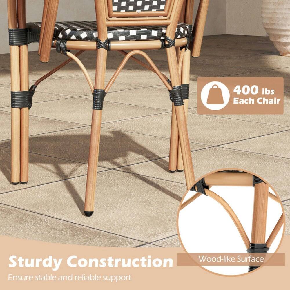 400 lbs Each Chair  
Sturdy Construction  
Wood-like Surface  
Ensure stable and reliable support