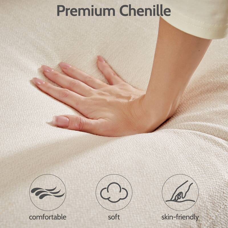 Premium Chenille: comfortable, soft, skin-friendly.