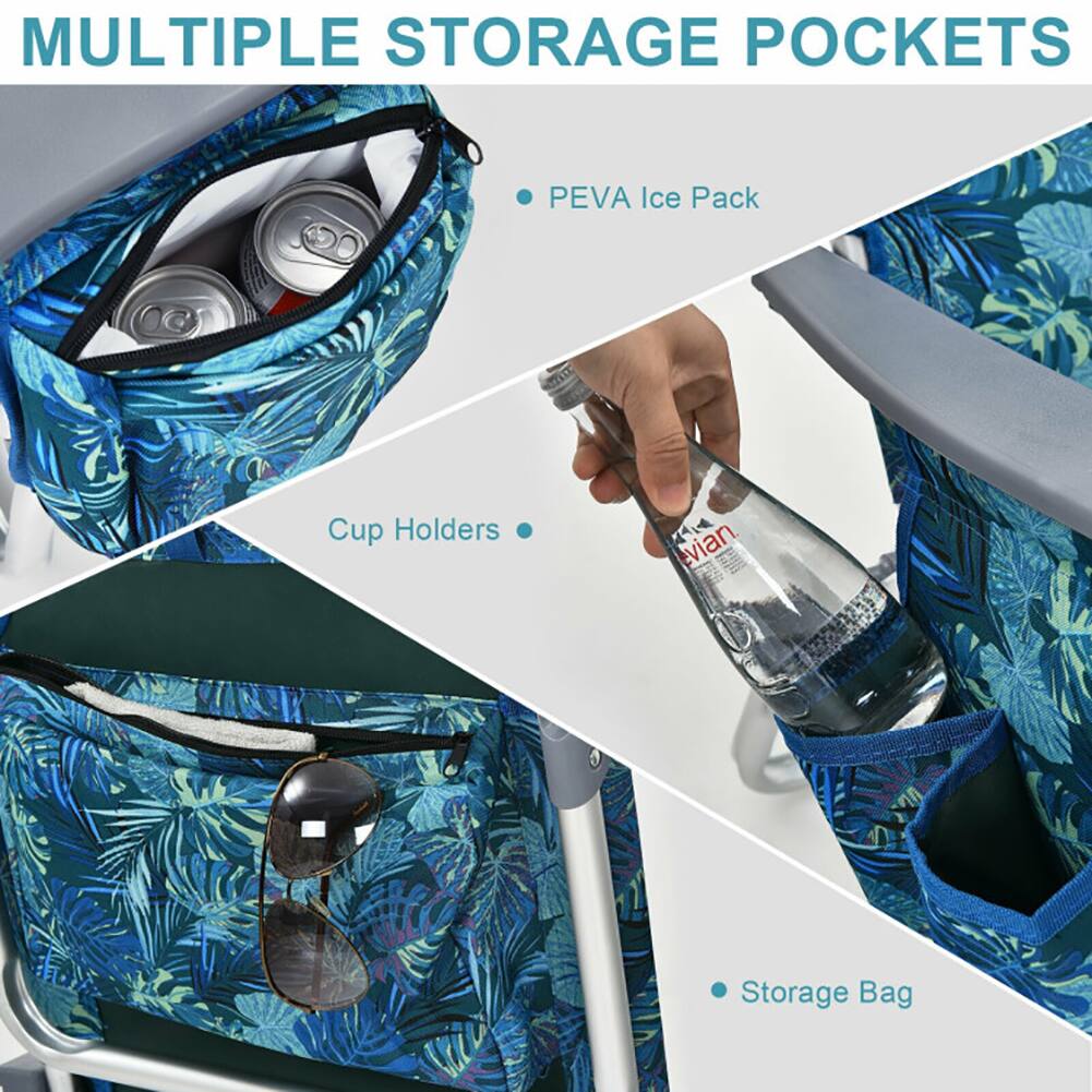 MULTIPLE STORAGE POCKETS

- PEVA Ice Pack
- Cup Holders
- Storage Bag