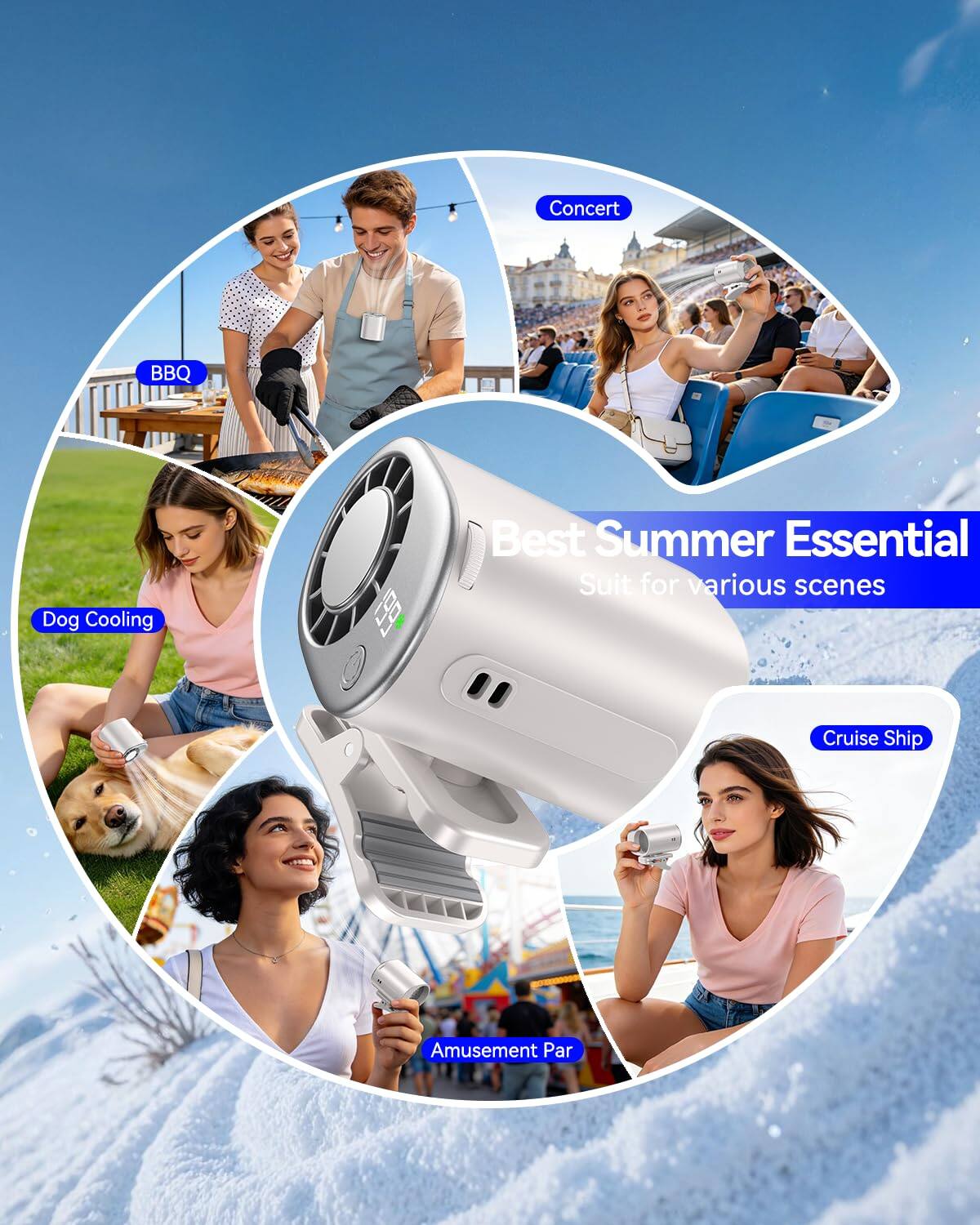 Concert BBQ Dog Cooling 199 Best Summer Essential Suit for various scenes Cruise Ship Amusement Park