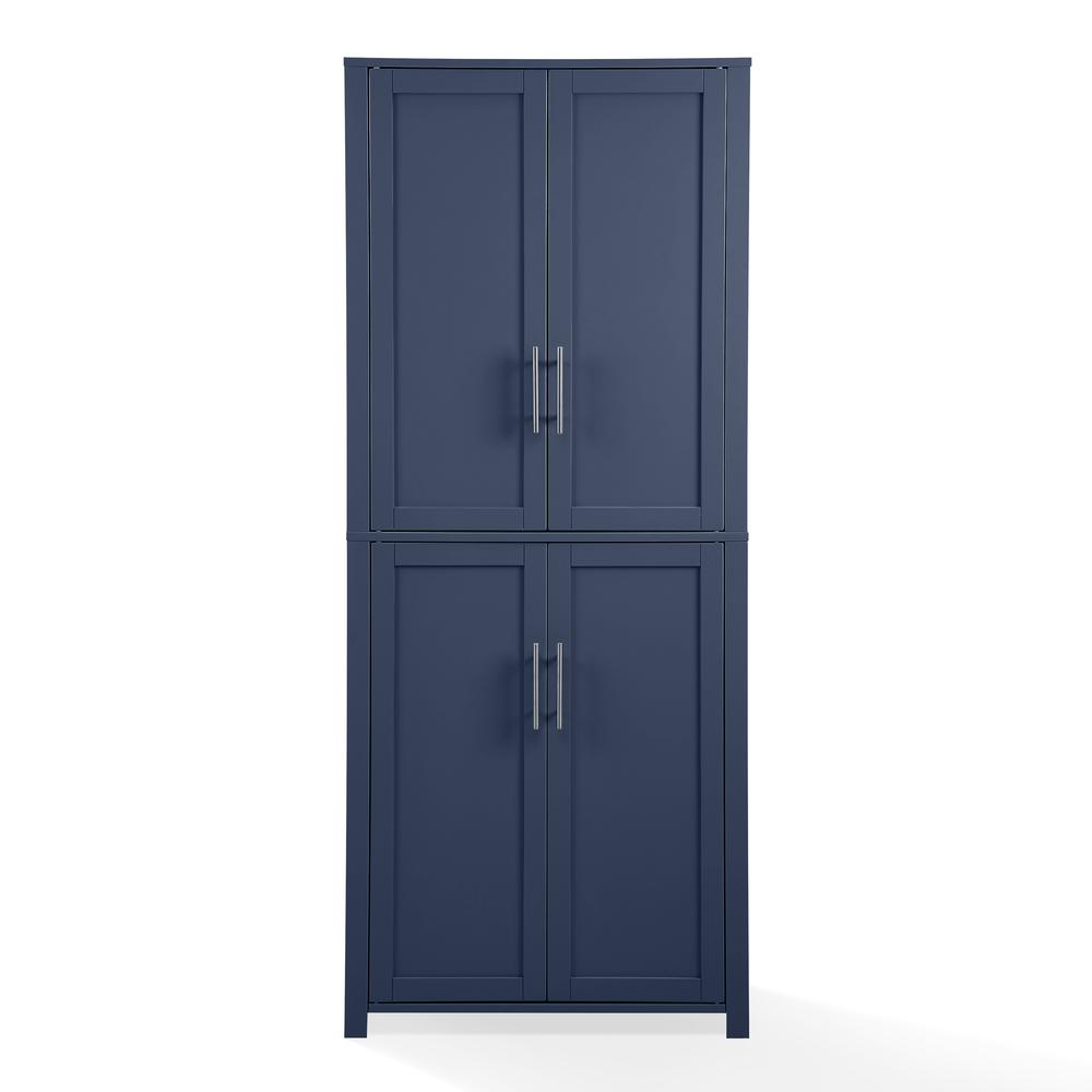 Alt View 2. Crosley Furniture - Savannah Tall Kitchen Storage Pantry - Navy.