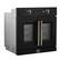 Left. Forno Appliances - Asti 30" 3.68 Cu. Ft. Electric True Convection Single Wall Oven with French Doors - Black.