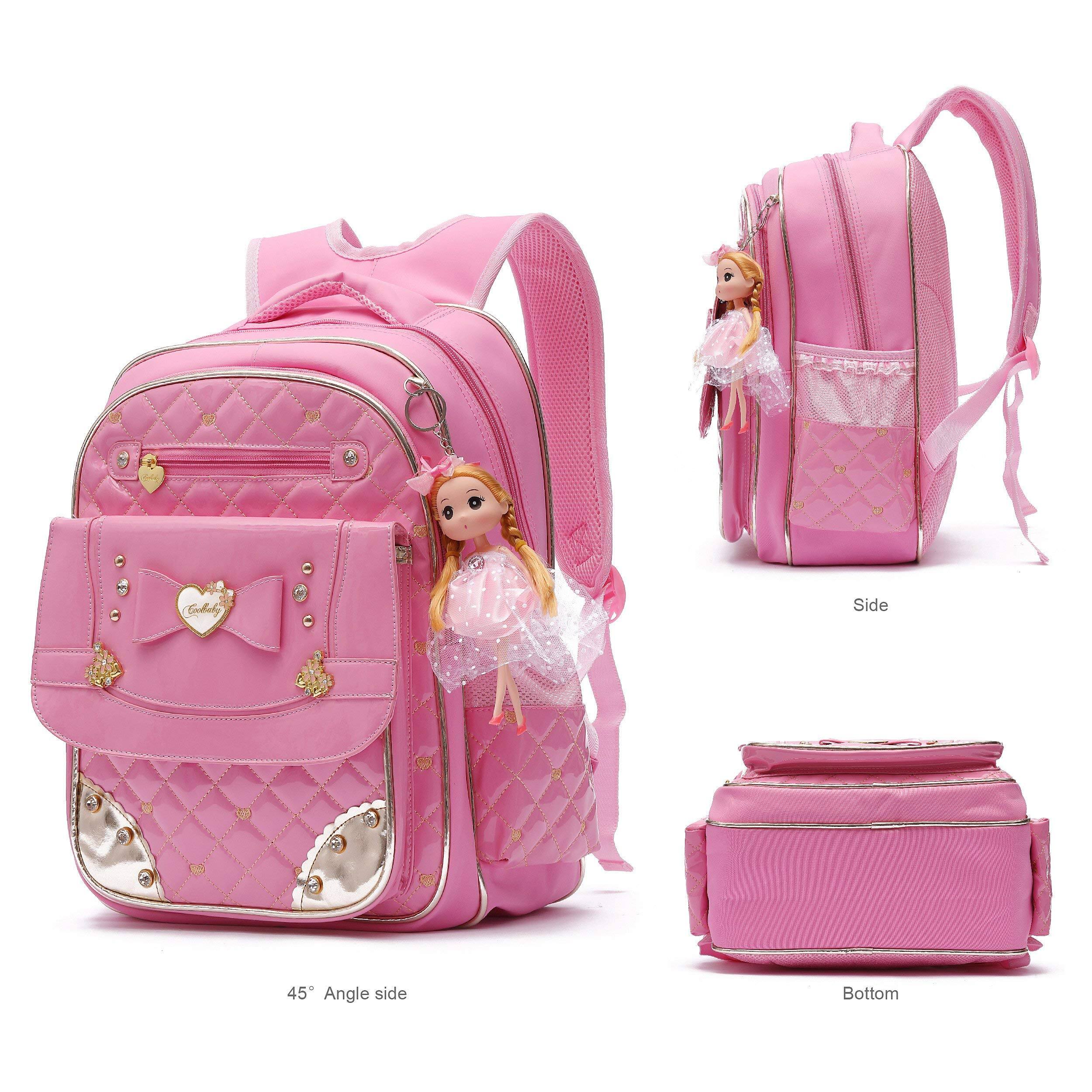 Alt View 5. Pacoar Cade - Backpack For  Waterproof Backpacks School Bag Bookbags Cute Travel Daypack (large A-pink) - Pink-Small.
