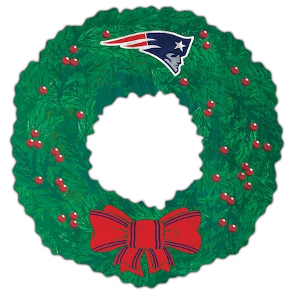 Front. Fan Creations - 16'' Team Wreath Sign - Green.