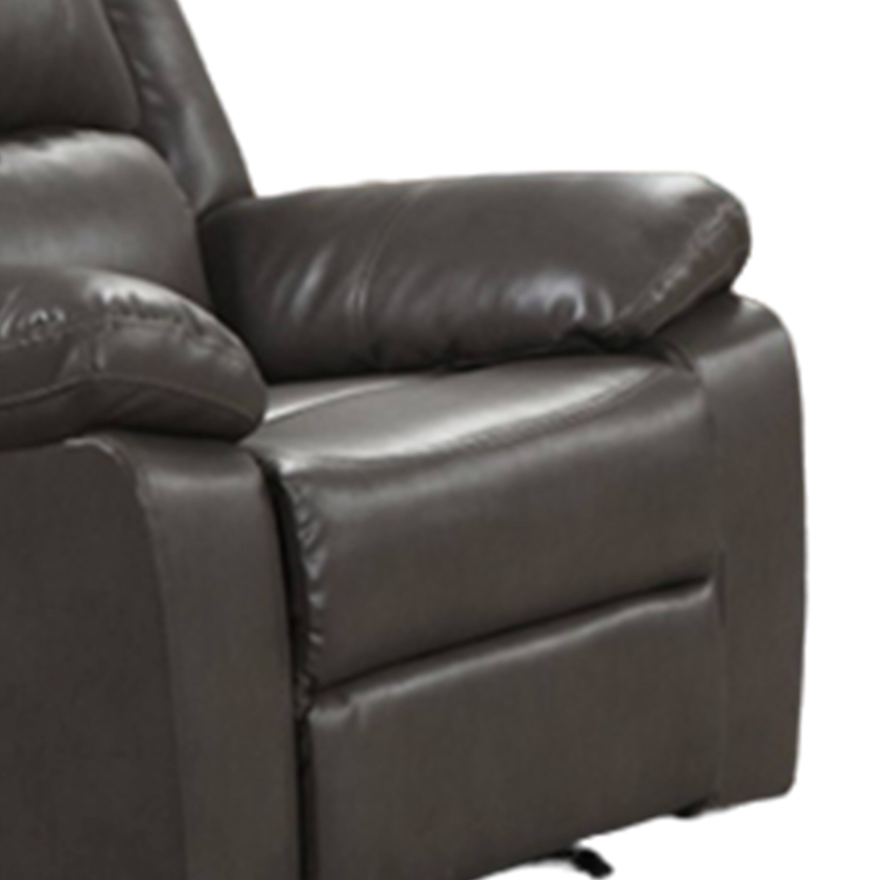 Alt View 1. Manhattan Lane - Lizzy Manual Glider Recliner Chair, Pillow Arms, Solid Wood - Gray.
