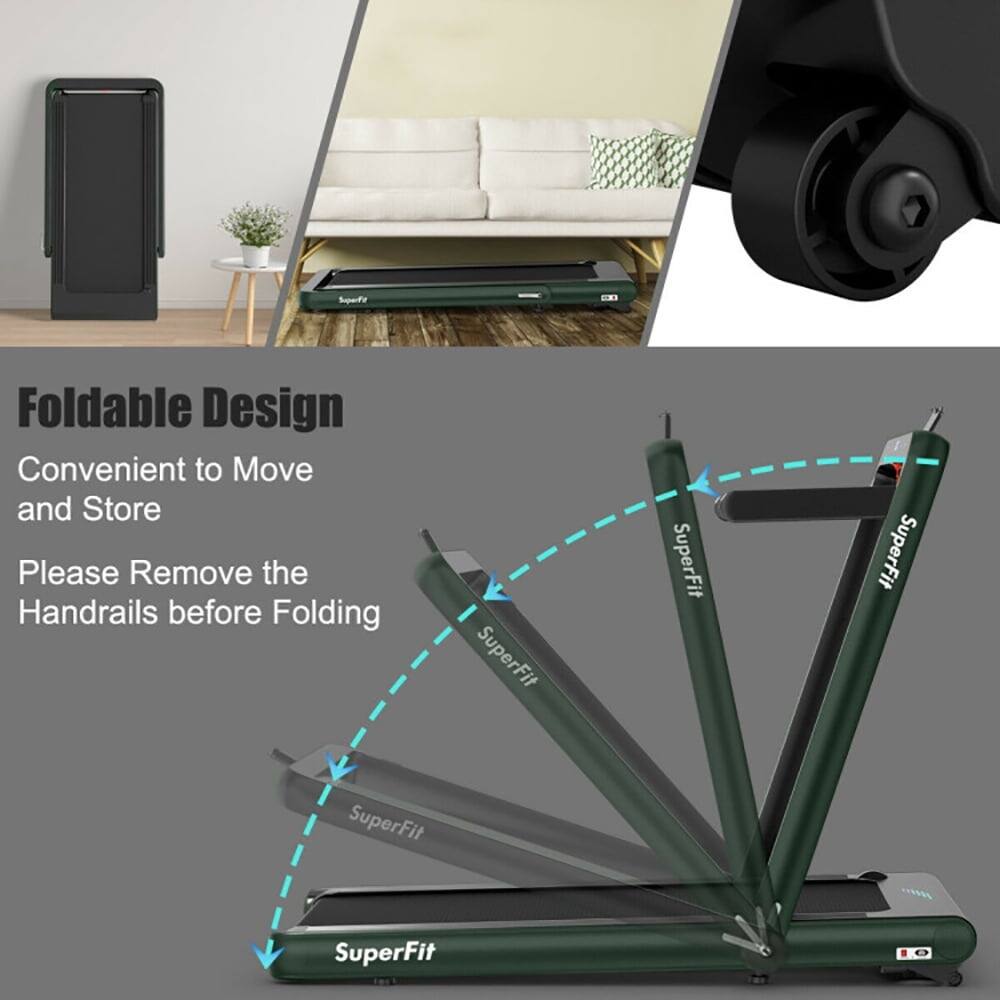 Foldable Design  
Convenient to Move and Store  
Please Remove the Handrails before Folding  

SuperFit