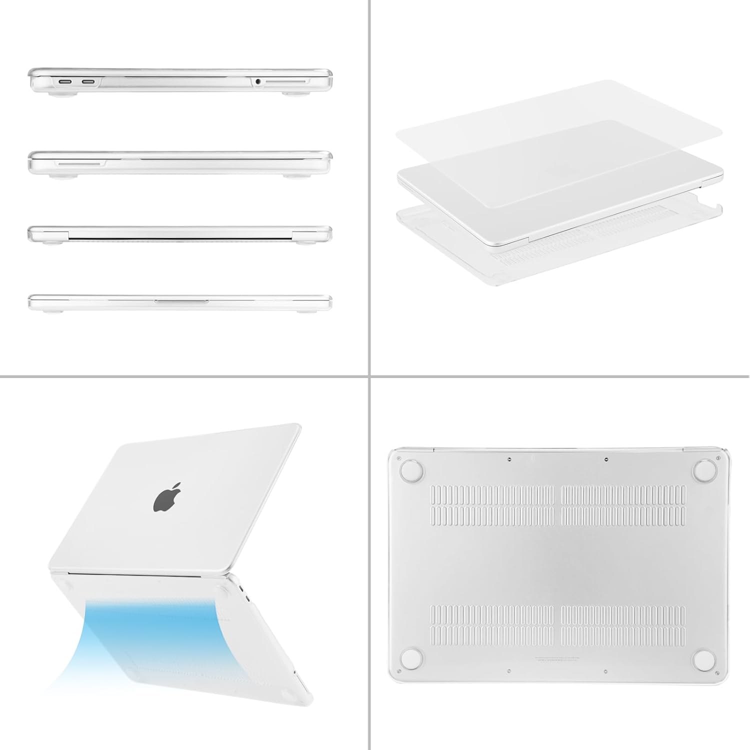Alt View 2. mosiso - Protective Hard Shell Case for MacBook Neo 13 inch Model A3404 (2026) - Frosted Clear.