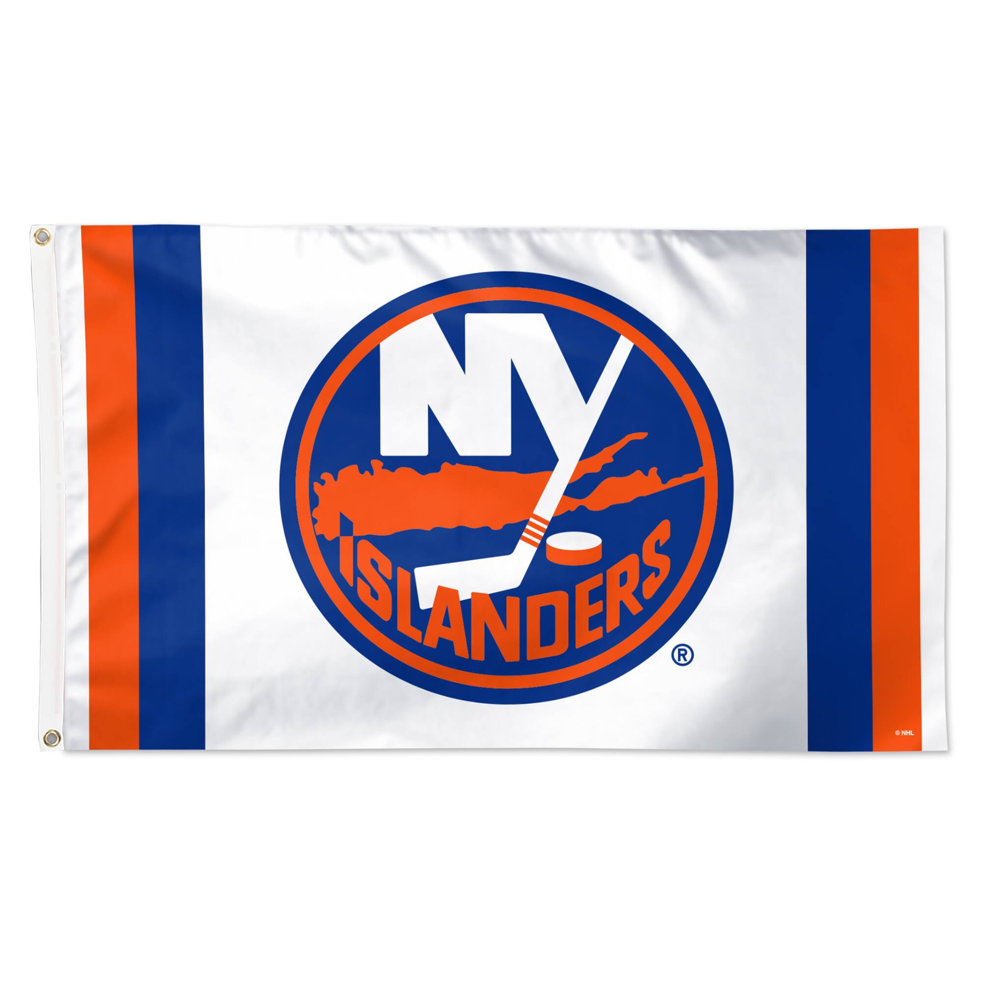 WinCraft - New York Islanders 3' x 5' Vertical Stripe Deluxe Single-Sided Flag - White