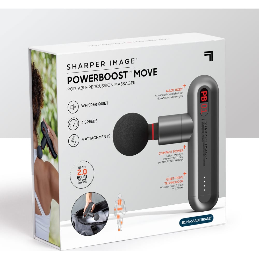 Sharper Image Powerboost Move Portable Percussion Massager store