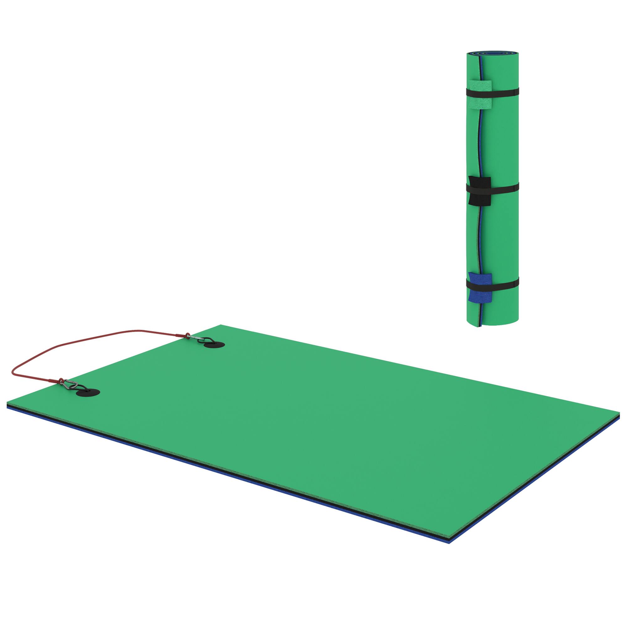 Front. Soozier - x 6' Lily Pad Water Mat for 2 Adults, Floating Water Pad for Lake, Pool, Ocean, Beach.