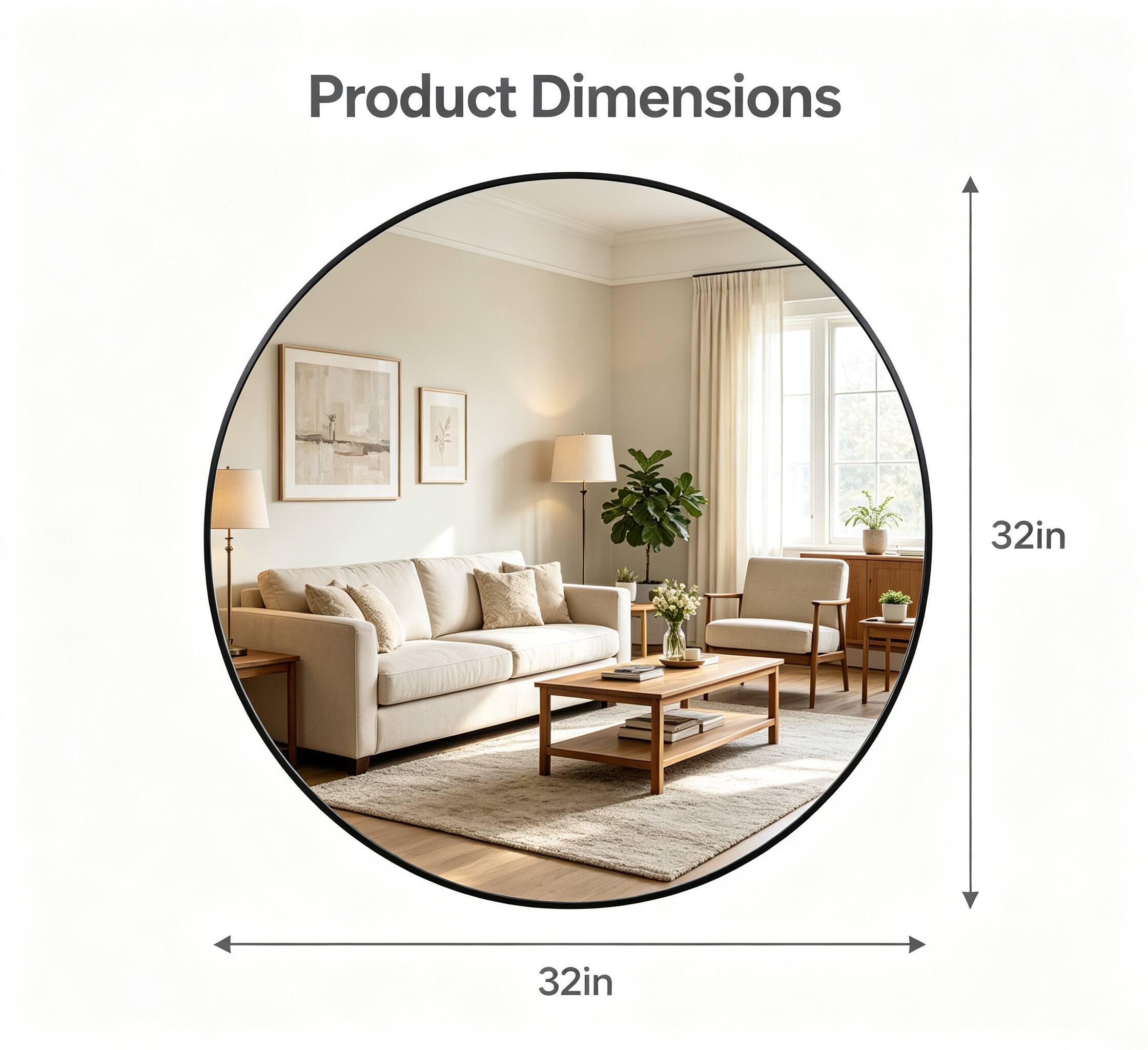 Product Dimensions  
32in  
32in