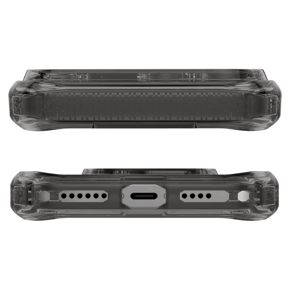 Alt View 3. Itskins - SPECTRUM R // CLEAR Case for Apple iPhone 18 Pro / 17 Pro - Black.