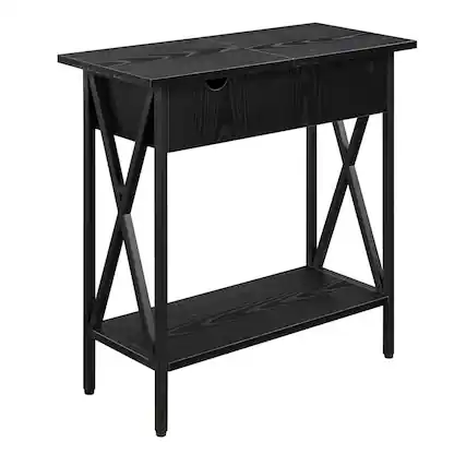 Front. Convenience Concepts - Tucson Electric Flip Top Table - Black/Black.