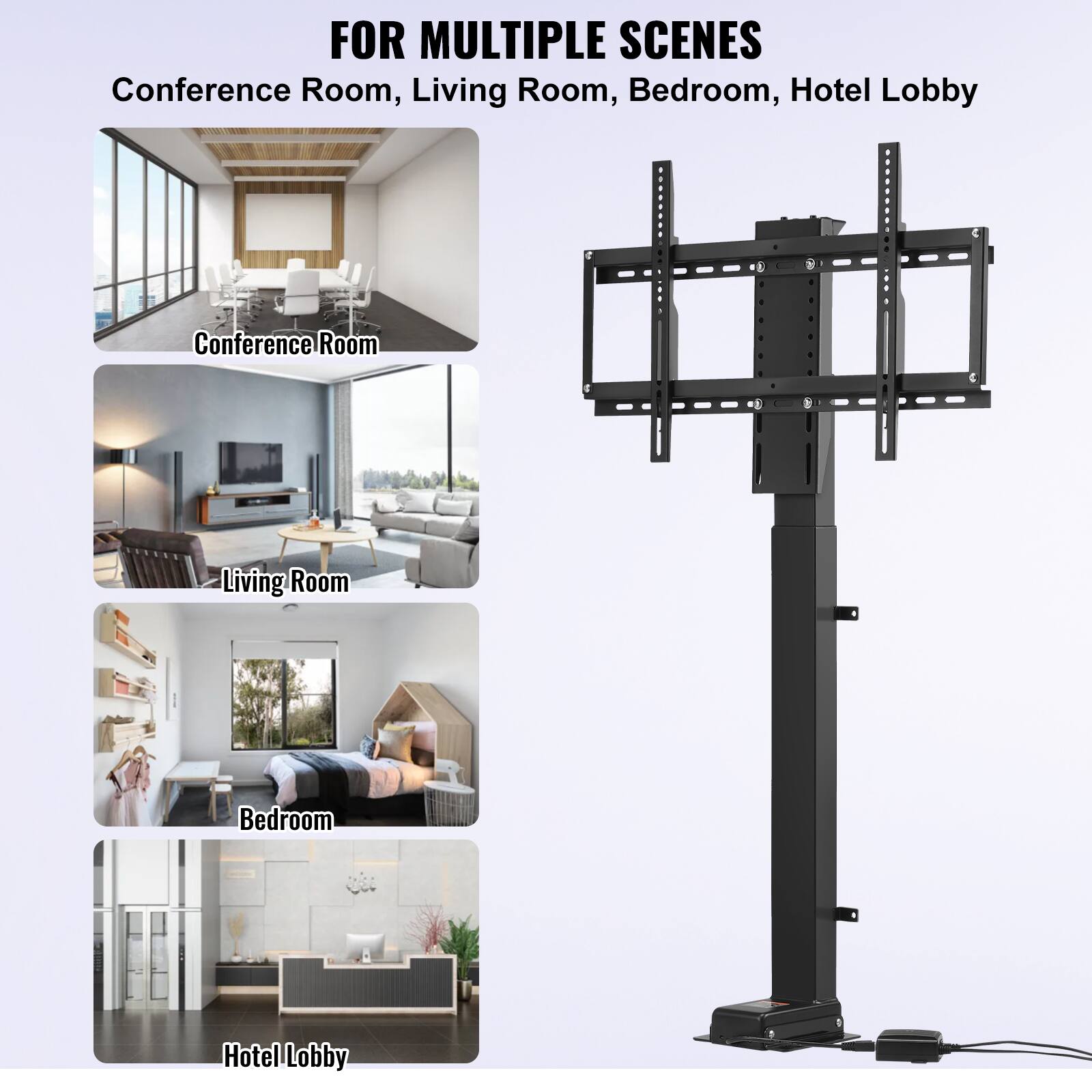 FOR MULTIPLE SCENES  
Conference Room, Living Room, Bedroom, Hotel Lobby  

Conference Room  
Living Room  
Bedroom  
Hotel Lobby