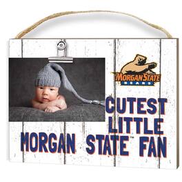 Jardine - Morgan State Bears 8" x 10" Cutest Little Fan Weathered Team Logo Clip Photo Frame - White