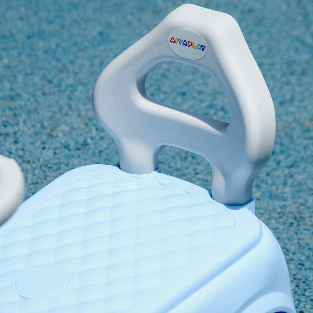 Alt View 1. BreeBe - Qaba Toddler Ride On Toy, Foot-to-Floor Sliding Car with Horn, Steering Wheel, Anti-Tip System, Ages 18-36 Months - Light Blue.