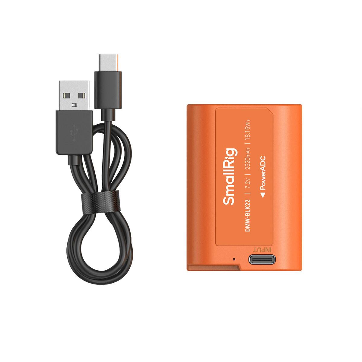 SmallRig  
- 18.15Wh 18.2520mAh PowerADC 7.2v DMW-BLK22 INPUT