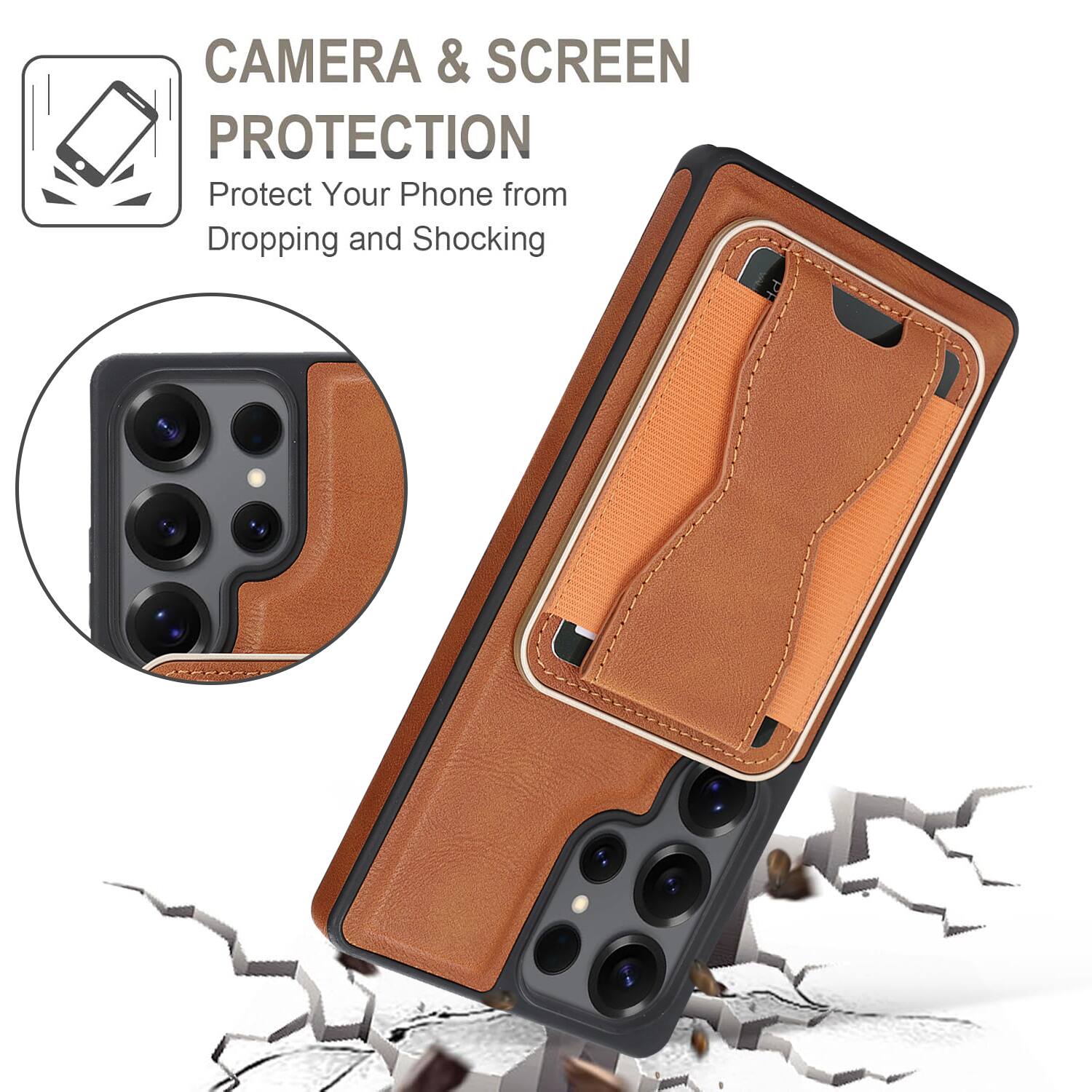 CAMERA & SCREEN PROTECTION  
Protect Your Phone from Dropping and Shocking