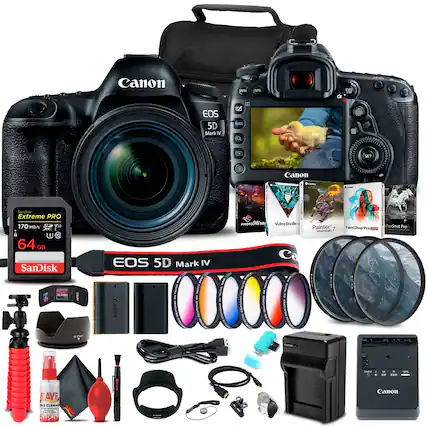 Canon EOS 5D Mark IV
- Canon EOS 5D Mark IV Camera
- SanDisk Extreme PRO 170 MB/s V30 64 GB SD Card
- Canon Lens (Included)
- Canon Lens Hood
- Canon Lens Cap
- Canon Camera Strap (EOS 5D Mark IV)
- Canon Lens Cleaning Kit
- Canon Camera Bag
- Canon Camera Remote Control
- Canon Camera Charger
- Canon Camera Battery
- Canon Camera USB Cable
- Canon Camera AC Adapter
- Canon Camera Lens Cleaning Spray
- Canon Camera Lens Cleaning Cloth
- Canon Camera Lens Cleaning Brush
- Canon Camera Lens Cleaning Solution
- Canon Camera Lens Cleaning Kit
- Canon Camera Lens Cleaning Kit
- Canon Camera Lens Cleaning Kit
- Canon Camera Lens Cleaning Kit
- Canon Camera Lens Cleaning Kit
- Canon Camera Lens Cleaning Kit
- Canon Camera Lens Cleaning Kit
- Canon Camera Lens Cleaning Kit
- Canon Camera Lens Cleaning Kit
- Canon Camera Lens Cleaning Kit
- Canon Camera Lens Cleaning Kit
- Canon Camera Lens Cleaning Kit
- Canon Camera Lens Cleaning Kit
- Canon Camera Lens Cleaning Kit
- Canon Camera Lens Cleaning Kit
- Canon Camera Lens Cleaning Kit
- Canon Camera Lens Cleaning Kit
- Canon Camera