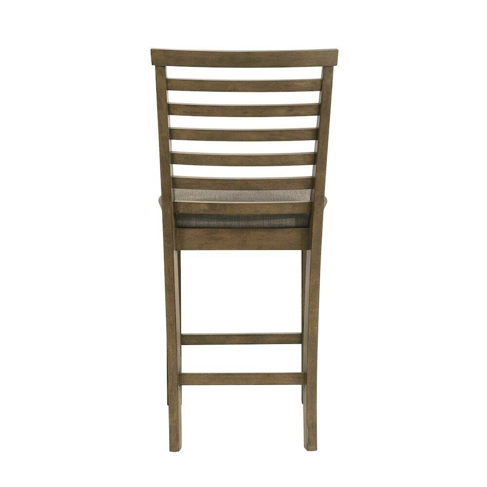 Alt View 2. Liberty Furniture Industries - Upholstered Ladder Back Dining Chair - Counter Height - Set of 2 - Sandstone - Beige.