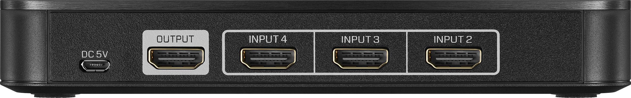 The text on the image reads "DC 5V OUTPUT INPUT 4 INPUT 3 INPUT 2."