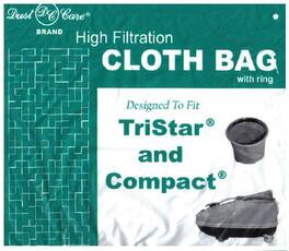 EnviroCare - Replacement Cloth Inner Bag for All TriStar & Compact Canister Vacuums (with Ring)