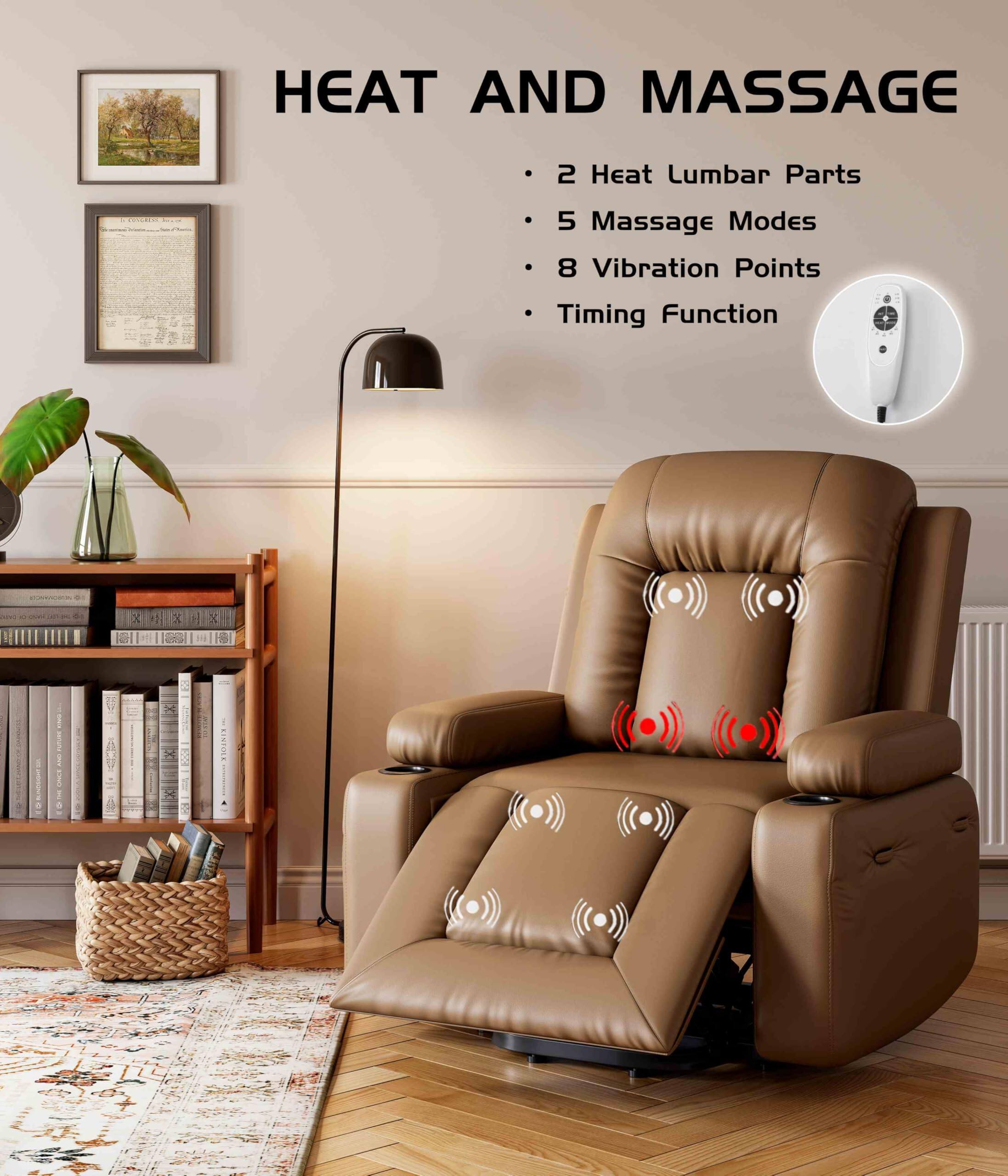 HEAT AND MASSAGE

- 2 Heat Lumbar Parts
- 5 Massage Modes
- 8 Vibration Points
- Timing Function