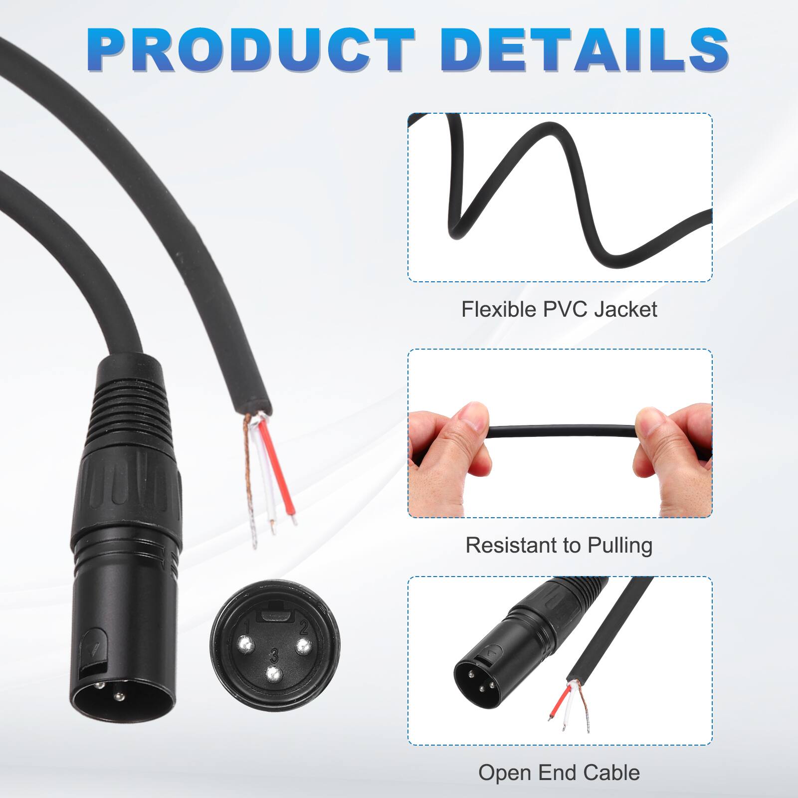 PRODUCT DETAILS

- Flexible PVC Jacket
- Resistant to Pulling
- Open End Cable