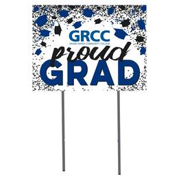 Jardine - Grand Rapids Raiders 18'' x 24'' Grad Yard Sign - White