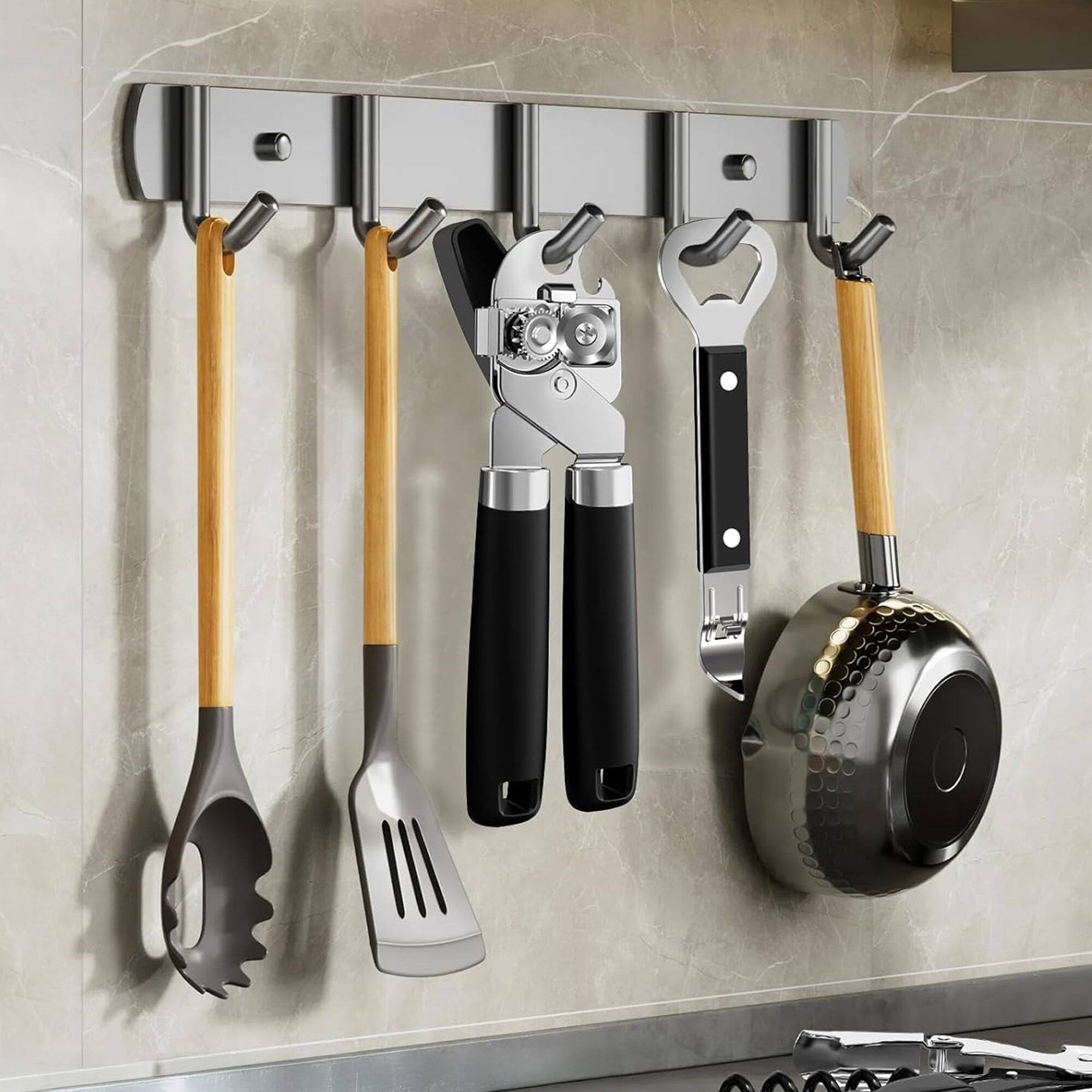 Alt View 1. Cheer Collection - Heavy Duty Stainless Steel Can Opener with Soft Grip Handles Manual Kitchen Can and Bottle Opener - Default Title.