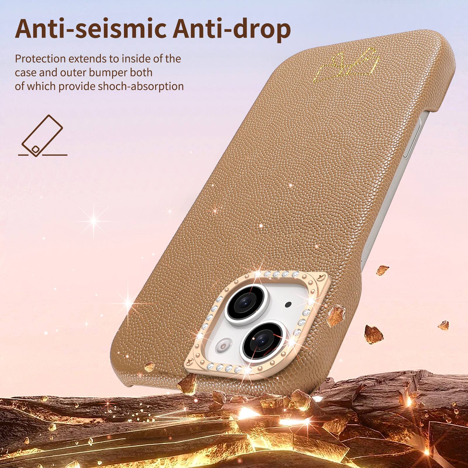 Anti-seismic Anti-drop Protection extends to inside of the case and outer bumper both of which provide shock-absorption