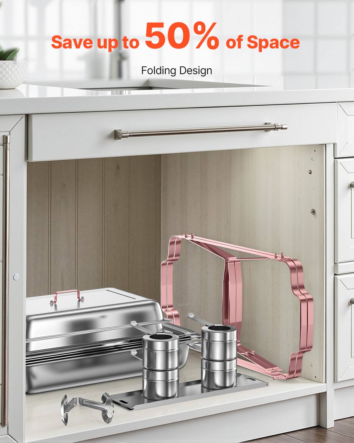 Save up to 50% of Space
Folding Design