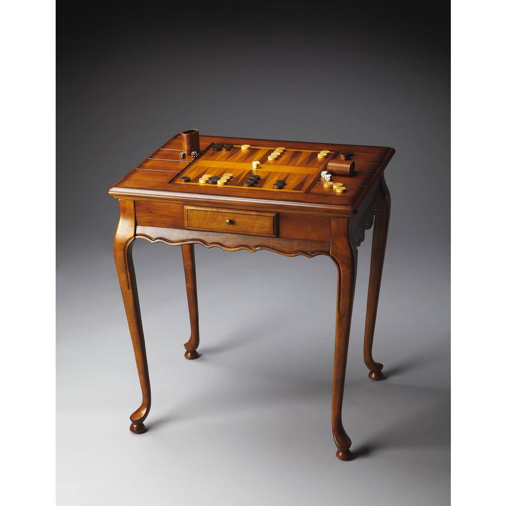 Left. Butler Specialty - Bannockburn Game Table - Medium Brown.