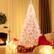 Alt View 11. Costway - 7.5FT Pre-Lit Snow Flocked Christmas Tree 1100 Tips with 450 Lights & 8 Modes - Pink.