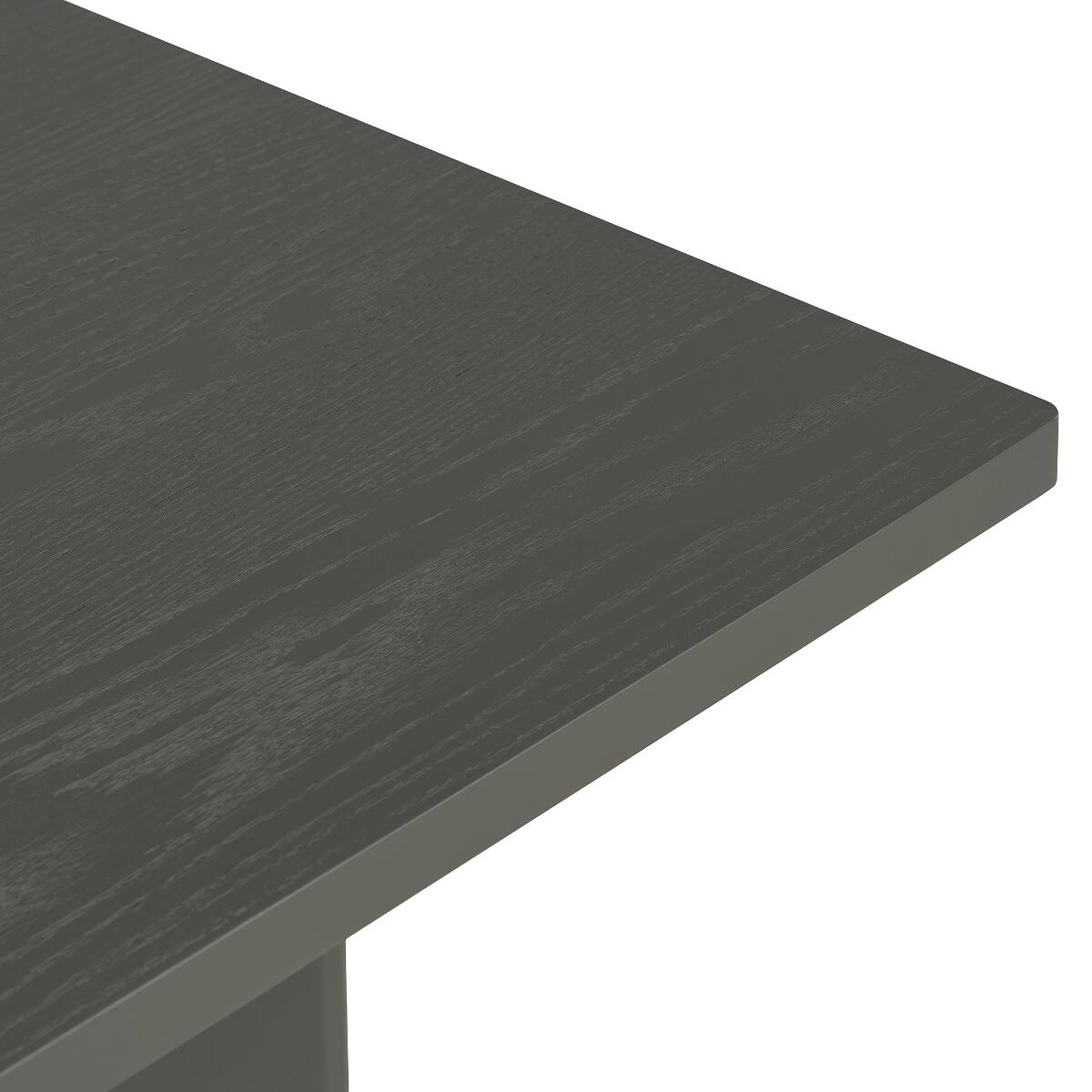 Alt View 2. Loheer - Loheer Gray Farmhouse Dining Table, 60 Inch Rectangular Table with Cutout Legs - Gray.
