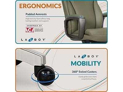 ERGONOMICS
Padded Armrests
High density foam offers long lasting comfort and support.
ENDORSED BY AMERICAN ACA
LA Z BOY
LA Z BOY MOBILITY
360 Swivel Casters
Easily glide over most carpeted surfaces.