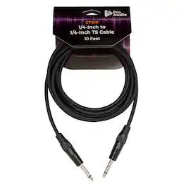 FocusProAudio - 1/4-Inch to 1/4-Inch TS Guitar Cable (10-Feet)