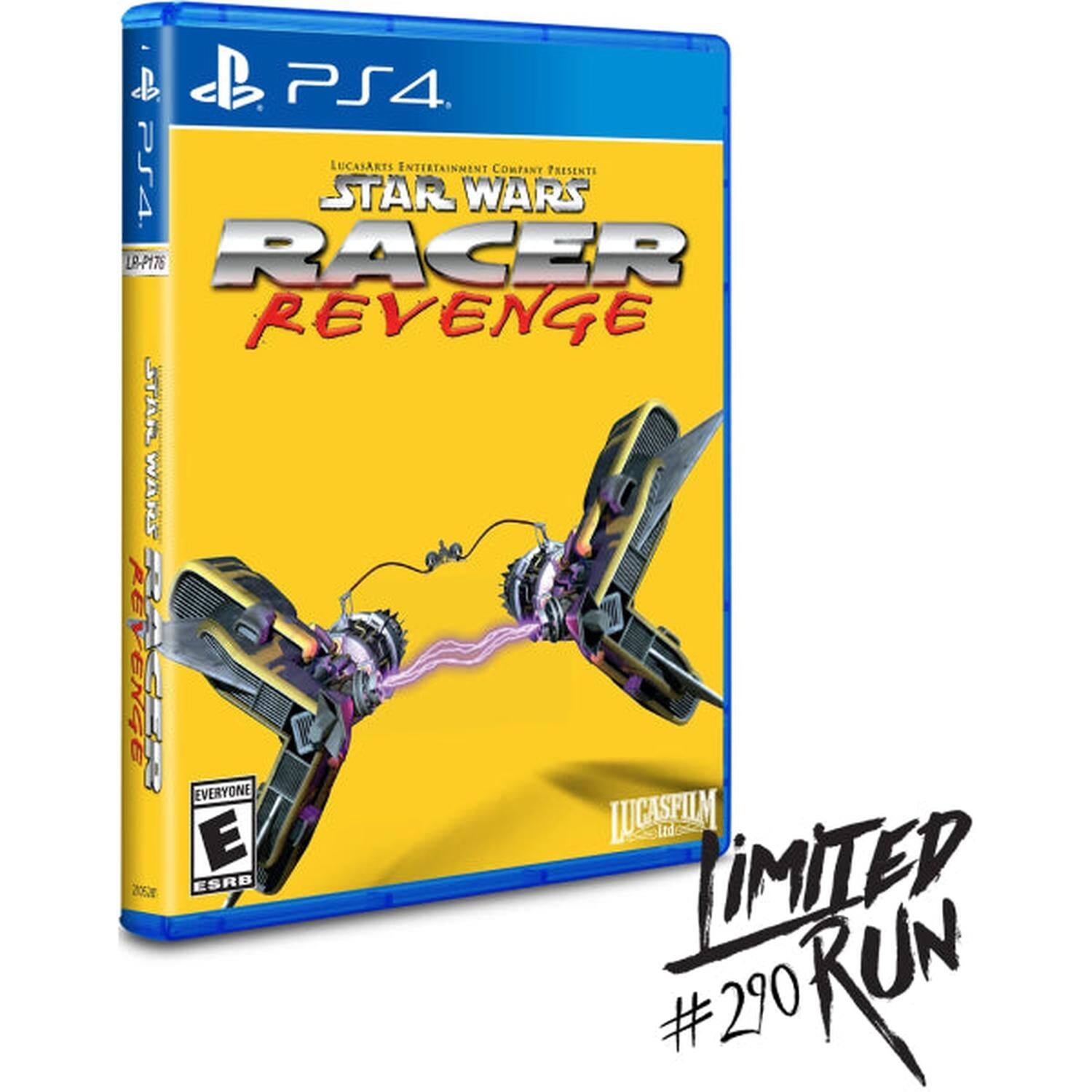 PS4 LUCASARTS ENTERTAINMENT COMPANY PRESENTS  
STAR WARS RACER REVENGE  
LR-P176  
EVERYONE E  
ESRB  
LUCASFILM Ltd  
LIMITED RUN #290