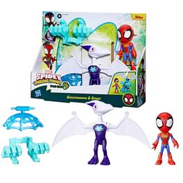 Hasbro - Marvel Spidey and Friends 4-Inch Dino-Webs Set | Ghostasaurus & Spidey - Multi-Colored