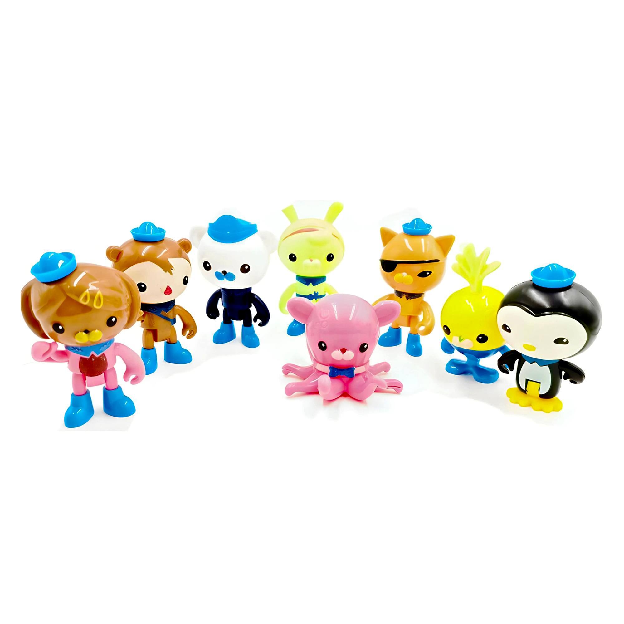 Fisher-Price - Octonauts Octo-Crew 3 Inch Mini Figure Set | 8 Figures - Blue