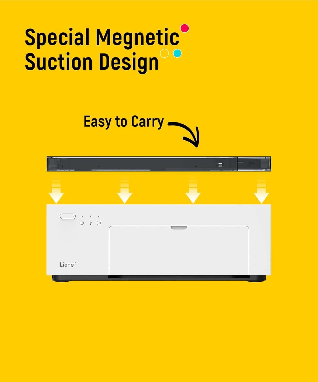 Special Magnetic Suction Design, Easy to Carry, Liene