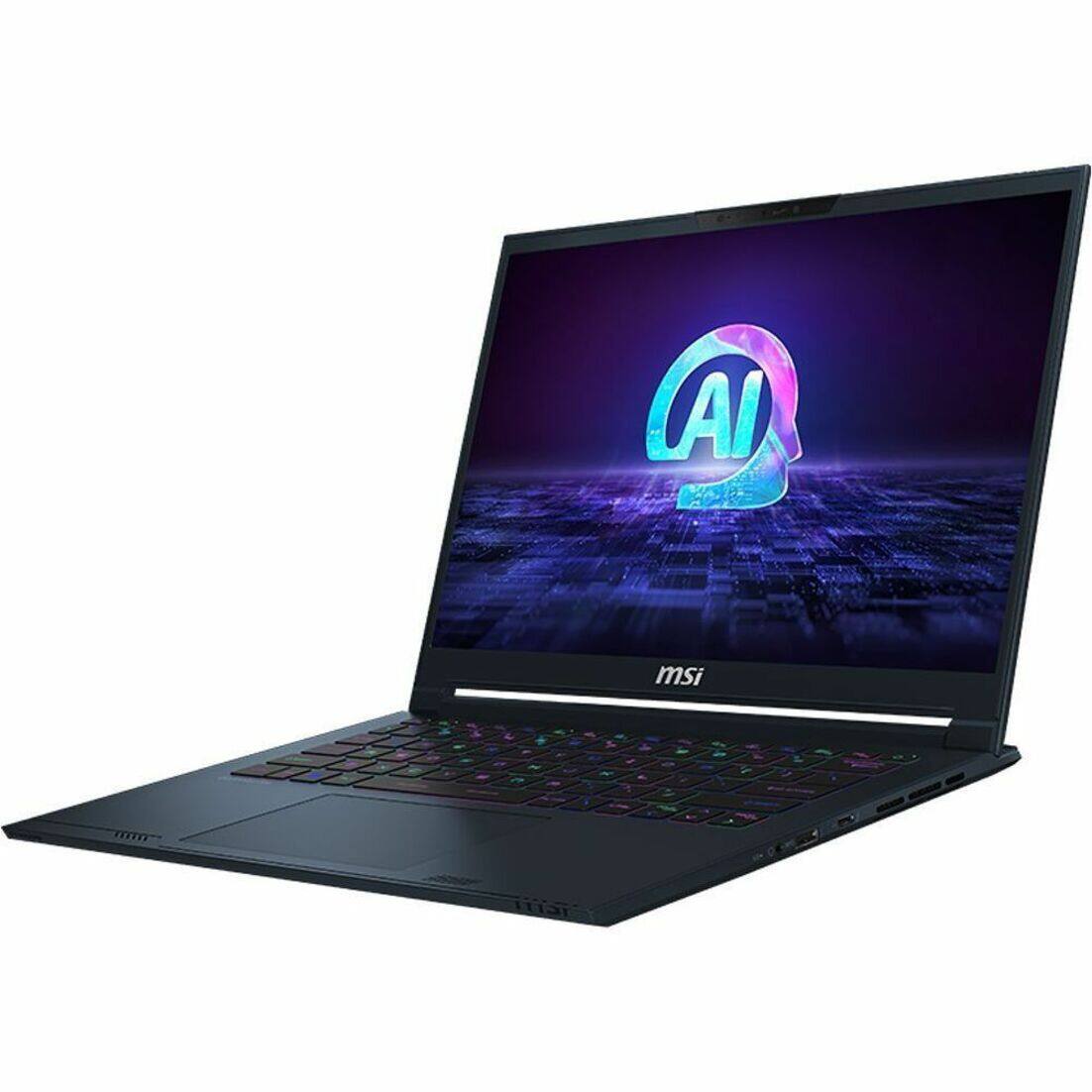 Alt View 22. MSI - Stealth 14 AI Studio A1V 14" 165 Hz Gaming Laptop 1920 x 1200 (Full HD Plus) -Intel Core Ultra 7 155H -16GB Mem -1TB SDD - Star Blue, Blue.