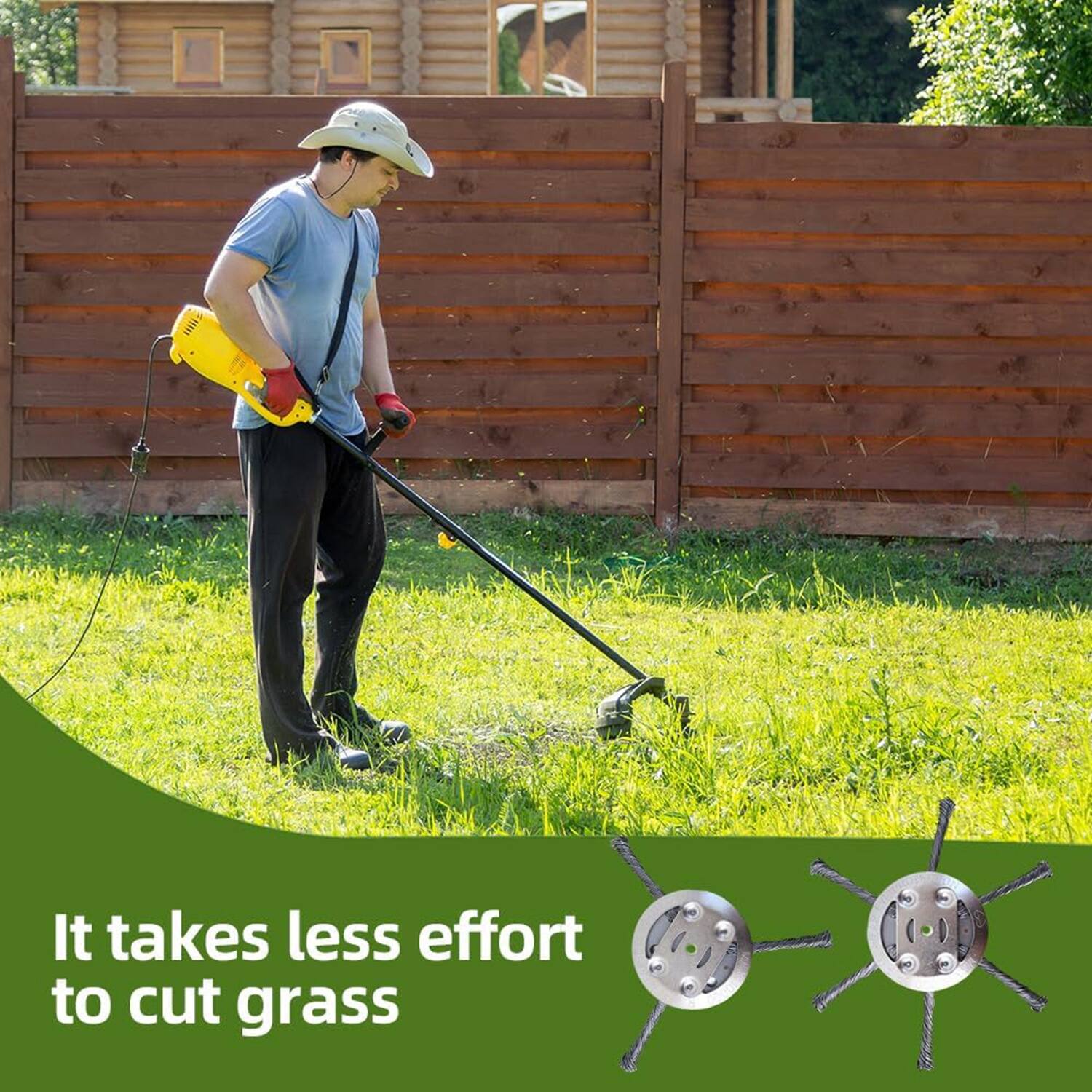 It takes less effort to cut grass