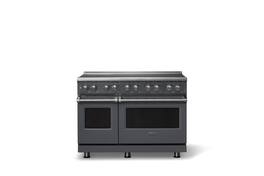 Viking - 48 in. Wide 6 Elements Pro 5 Series 7.3 Cu. Ft. Freestanding 6 Element Induction Convection Range - Cast Black