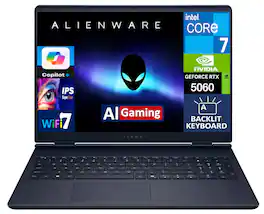 Alienware - Refurbished Excellent - 16 Aurora Laptop 16.0 WQXGA Display (Core 7 240H, 32GB, 1TB SSD, GeForce RTX 5060, Win 11 Home) - Blue
