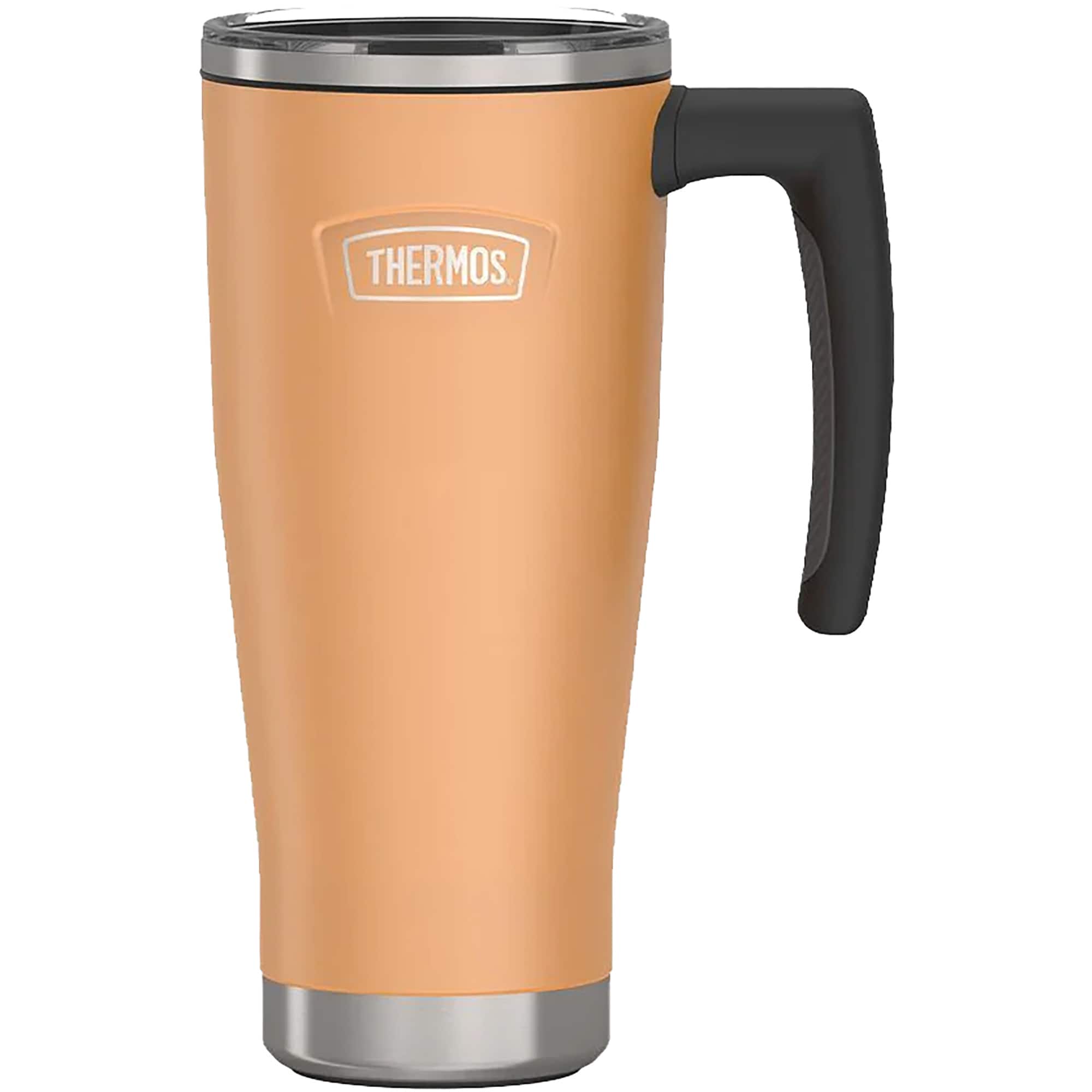 Front. Thermos - Thermos 18 oz. Icon Vacuum Insulated Stainless Steel Mug - Melon - Melon.