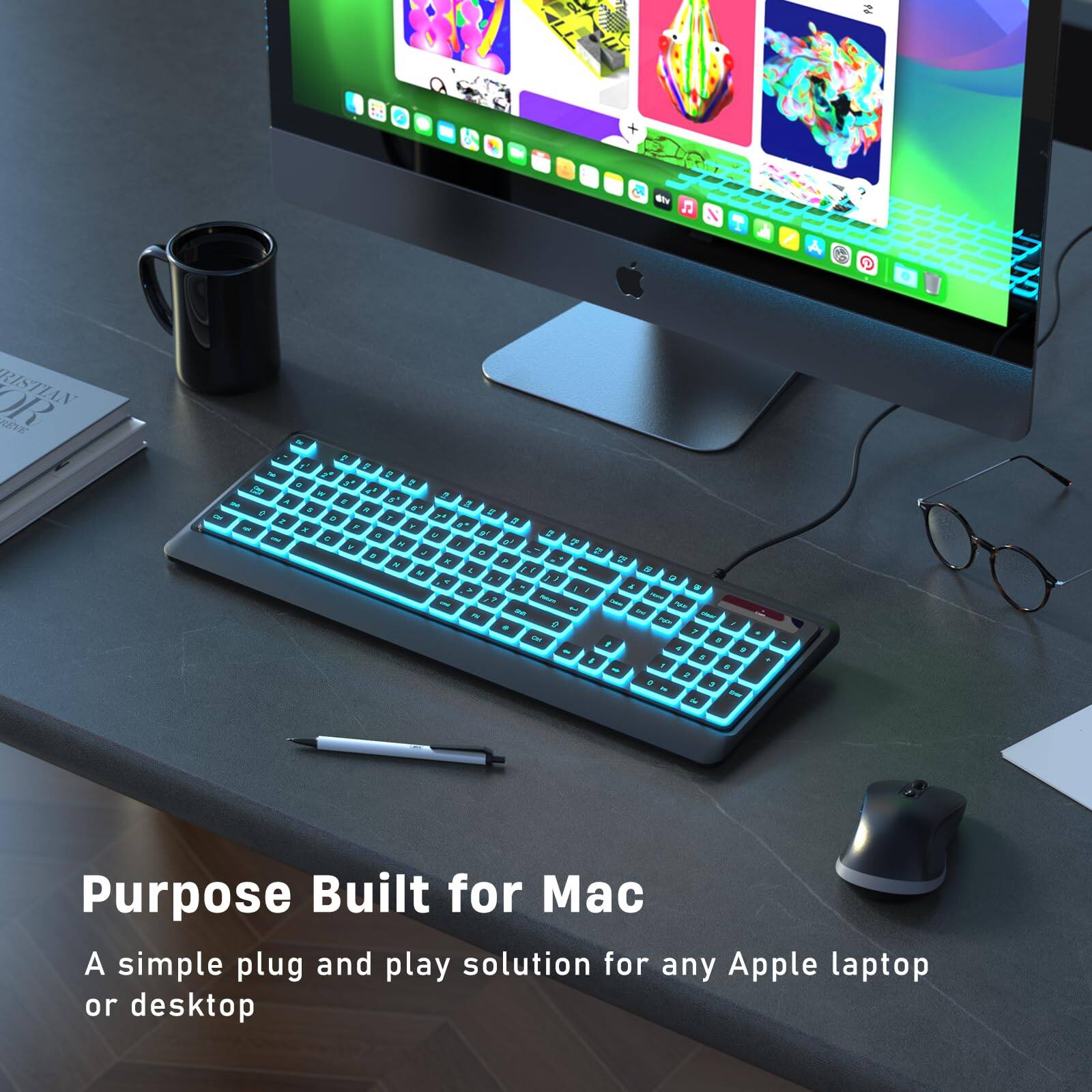Purpose Built for Mac  
A simple plug and play solution for any Apple laptop or desktop