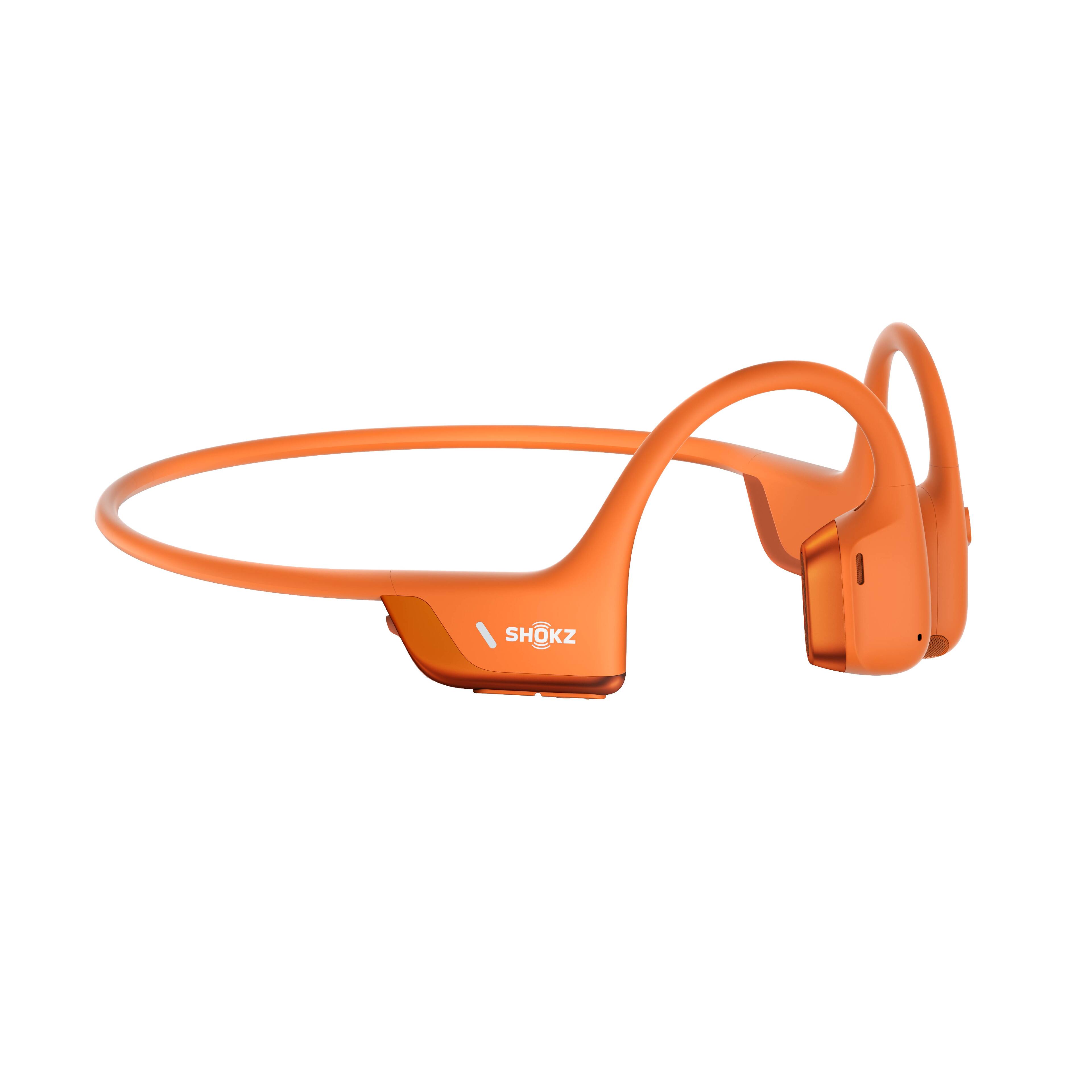 Alt View 12. Shokz - OpenRun Pro 2 Wireless Bone Conduction Open-Ear Bluetooth Sports Headphones - Orange.