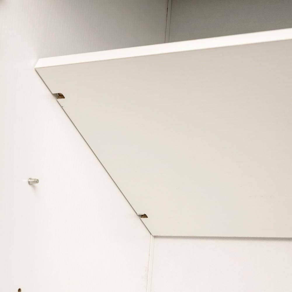 Alt View 5. Kadyn - 71" Tall Arched Farmhouse Pantry with Glass Door and Adjustable Shelves - White - White.